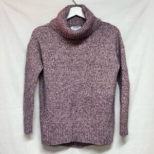 Old Navy Marled Purple Turtleneck Sweater